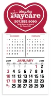 Triumph® Calendars Press-N-Stick 3-Month Vertical Calendar