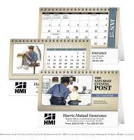 Triumph® Calendars The Saturday Evening Post Illustrations by Norman Rockwell Desk Calendar