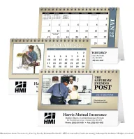 Triumph® Calendars The Saturday Evening Post Illustrations by Norman Rockwell Desk Calendar