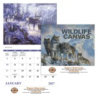 Good Value™ Wildlife Canvas - Stapled Calendar