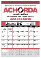 Skinner & Kennedy® Contractor's 12-Sheet Calendar