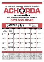 Skinner & Kennedy® Contractor's 12-Sheet Calendar