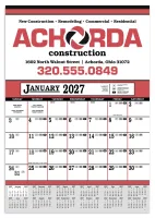 Skinner & Kennedy® Contractor's 12-Sheet Calendar