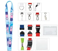 Universal Source® 3/4" Polyester 4 Color Lanyard