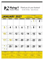 Triumph® Calendars Yellow & Black Contractor Memo Calendar