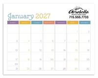 Triumph® Calendars Small Monthly Desk Pad - Colors