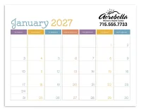 Triumph® Calendars Small Monthly Desk Pad - Colors