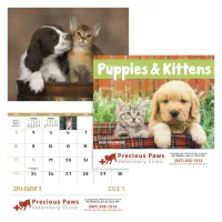 Good Value™ Puppies & Kittens - Stapled Calendar