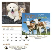 Good Value™ Baby Farm Animals - Stapled Calendar