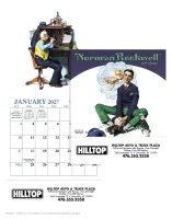 HotLine® Products Norman Rockwell Mini Calendar