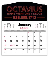 Triumph® Calendars Press-N-Stick Jumbo Header with 3-Month Calendar