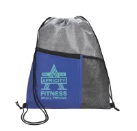 Good Value™ Heathered RPET Non-Woven Drawstring Backpack