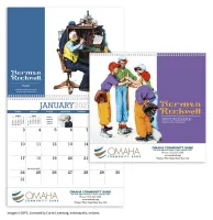 HotLine® Products Norman Rockwell Appointment Calendar - Spiral