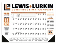 Skinner & Kennedy® Contractor's Desk Pad Calendar