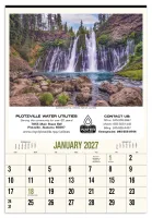 HotLine® Products Scenic America® Executive-White Ad Calendar