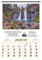 HotLine® Products Scenic America® Executive-White Ad Calendar