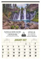 HotLine® Products Scenic America® Executive-White Ad Calendar