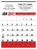 HotLine® Products Yearly Record® Red Calendar