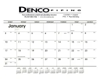 Triumph® Calendars Black & White Desk Pad