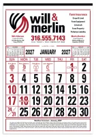 Skinner & Kennedy® Commercial 12-Sheet Calendar
