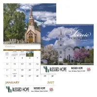 Good Value™ Scenic Churches - Spiral Calendar