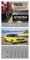 Triumph® Calendars Press-N-Stick Full-Color Header Cruisin? Cars Calendar