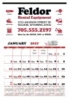 Skinner & Kennedy® Contractor's Apron Calendar