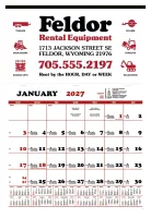 Skinner & Kennedy® Contractor's Apron Calendar