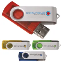 Universal Source® 8 GB Translucent Folding USB 2.0 Flash Drive