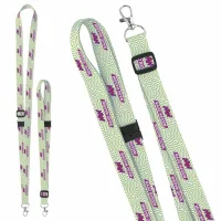 Universal Source® 3/4" Adjustable Polyester 4 Color Lanyard
