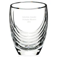 MARIO CIONI Siena Clear Crystal Vase