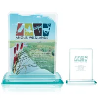 JAFFA® Clipped Jade Crystal Award