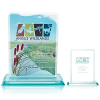 JAFFA® Clipped Jade Crystal Award