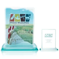 JAFFA® Clipped Jade Crystal Award