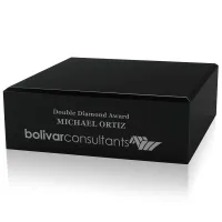 JAFFA® Square Black Glass Base