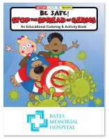 Coloring Book: Be Safe: Stop the Spread of Germs
