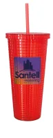Good Value™ Square-Pattern Double-Wall Tumbler - 23 oz.