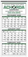 Skinner & Kennedy® 3-Month Display 12-Sheet Calendar