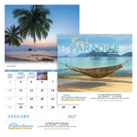 Good Value™ Beach Paradise - Spiral Calendar