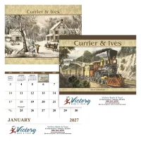 Good Value™ Currier & Ives - Stapled Calendar