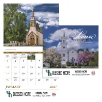 Good Value™ Scenic Churches - Stapled Calendar