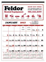 Skinner & Kennedy® Contractor's 12-Sheet Calendar