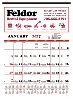 Skinner & Kennedy® Contractor's 12-Sheet Calendar