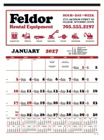 Skinner & Kennedy® Contractor's 12-Sheet Calendar
