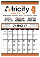 Skinner & Kennedy® Commercial 12-Sheet Calendar