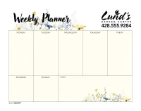 Triumph® Calendars Small Weekly Desk Pad - Floral