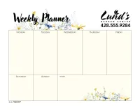 Triumph® Calendars Small Weekly Desk Pad - Floral