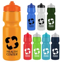 24 Oz. The Mighty Shot Sports Bottle w/Valve Lid