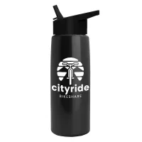 Garyline® Flair Tritan® Metallike Bottle with Flip-Straw Lid - 26 oz.
