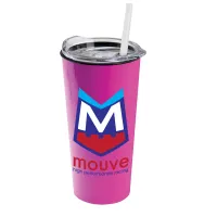 Garyline® Roadmaster Travel Tumbler with Slider Lid and Straw - 18 oz.